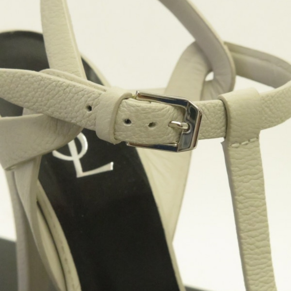 Saint Laurent Tribute 105 Sandal Pearl Gray - Picture 6 of 8